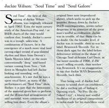 CD Jackie Wilson: Soul Time/Soul Galore 622249