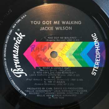 LP Jackie Wilson: 'You Got Me Walking' 599740