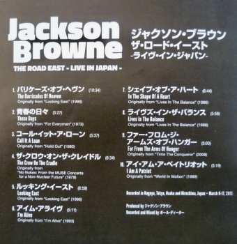 CD Jackson Browne: The Road East - Live In Japan 585452