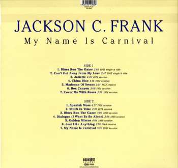 LP Jackson C. Frank: My Name Is Carnival 495142