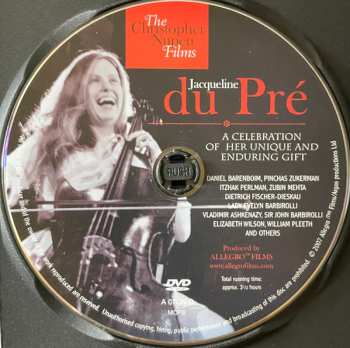 DVD Jacqueline Du Pré: A Celebration Of Her Unique And Enduring Gift 656888