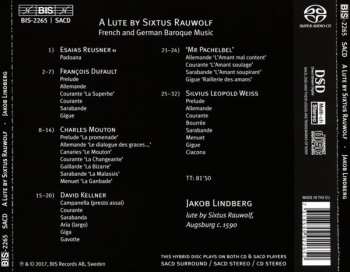 SACD Jakob Lindberg: A Lute By Sixtus Rauwolf - French And German Baroque Music 180086