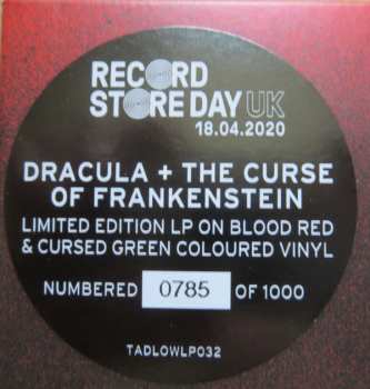 2LP James Bernard: Dracula / The Curse of Frankenstein LTD | NUM | CLR 144310