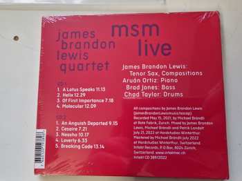 2CD James Brandon Lewis Quartet: MSM Molecular Systematic Music - Live 587540