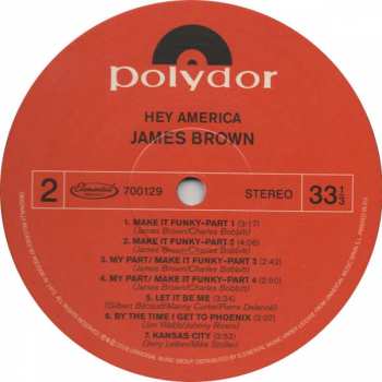 LP James Brown: Hey America LTD 141760