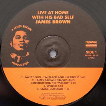 2LP James Brown: Live At Home With His Bad Self 636141