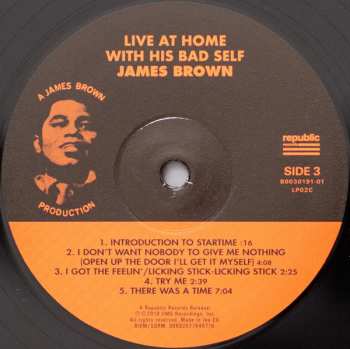 2LP James Brown: Live At Home With His Bad Self 636141