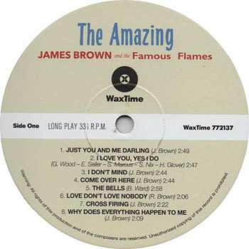 LP James Brown & The Famous Flames: The Amazing James Brown LTD 88043