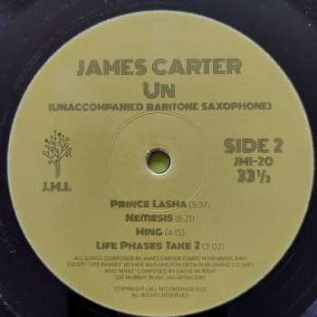 LP James Carter: Un (Unaccompained Baritone Saxophone) 611750