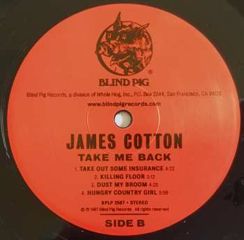 LP James Cotton: Take Me Back LTD 355212