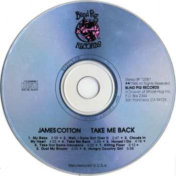 CD James Cotton: Take Me Back 584489