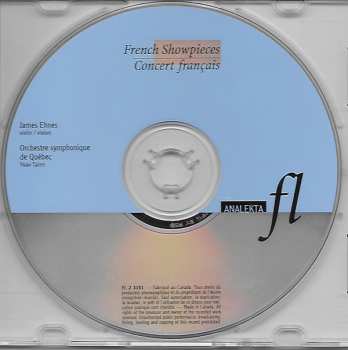 CD James Ehnes: French Showpieces - Concert Français 414589