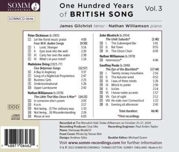 CD James Gilchrist: One Hundred Years of British Song Vol. 3 557540