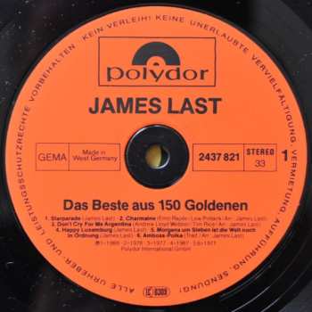 2LP James Last: Das Beste Aus 150 Goldenen 612956