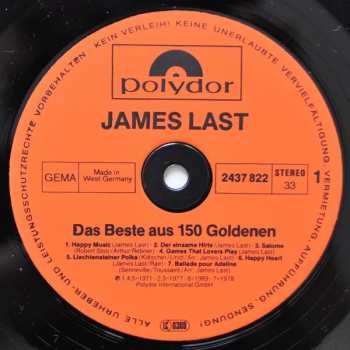 2LP James Last: Das Beste Aus 150 Goldenen 612956