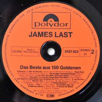 2LP James Last: Das Beste Aus 150 Goldenen 612956