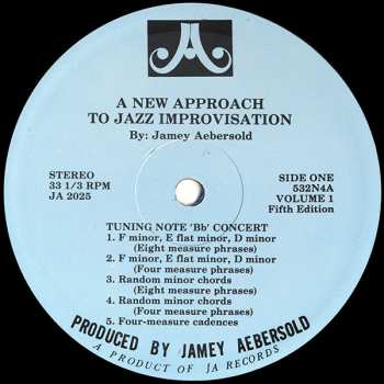 LP Jamey Aebersold: A New Approach To Jazz Improvisation 613701