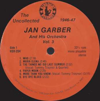 LP Jan Garber And His Orchestra: The Uncollected Jan Garber, Vol. 3, 1946-1947 605071