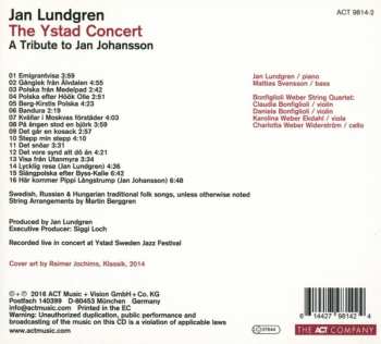 CD Jan Lundgren: The Ystad Concert (A Tribute To Jan Johansson) 191276