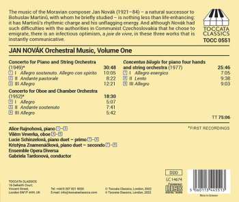 CD Jan Novák: Orchestral Music, Volume One 601049