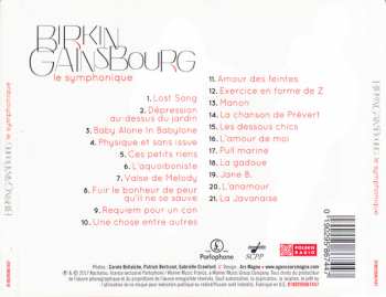 2CD Jane Birkin: Birkin / Gainsbourg: Le Symphonique / Arabesque LTD 304841