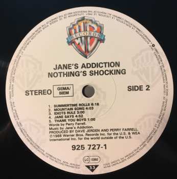 LP Jane's Addiction: Nothing's Shocking 649856