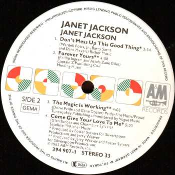 LP Janet Jackson: Janet Jackson 639652