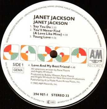 LP Janet Jackson: Janet Jackson 639652