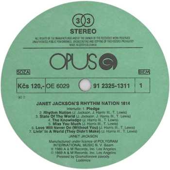 LP Janet Jackson: Janet Jackson's Rhythm Nation 1814 561539