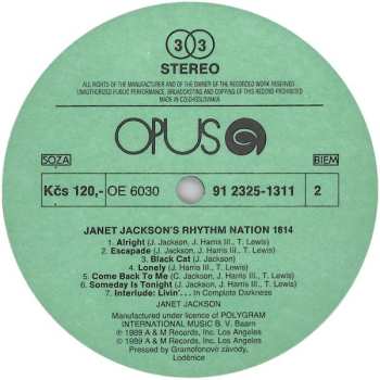 LP Janet Jackson: Janet Jackson's Rhythm Nation 1814 561539