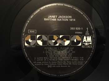 LP Janet Jackson: Rhythm Nation 1814  624699