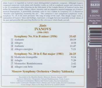 CD Jānis Ivanovs: Symphonies Nos. 8 And 20 359229