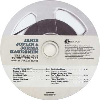 CD Janis Joplin: The Legendary Typewriter Tape  575721