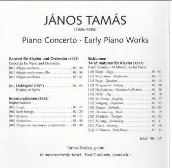 CD Kammerorchester Basel: Piano Concerto • Early Piano Works 408116