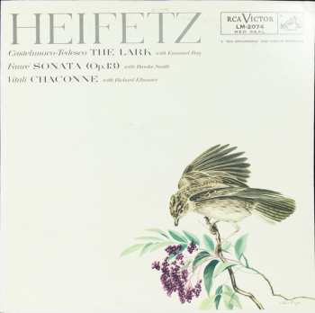 Album Jascha Heifetz: The Lark / Sonata (Op. 13) / Chaconne