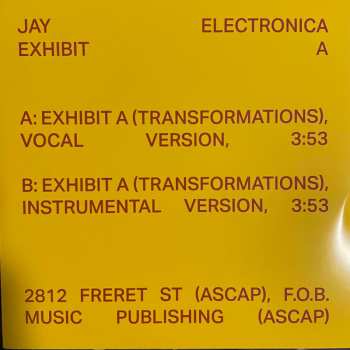 2SP Jay Electronica: Exhibit A + C CLR 588202