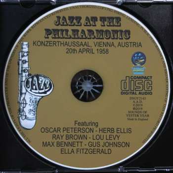 CD Ella Fitzgerald: Konzerthaussaal Vienna 20th Of April 1958 649096