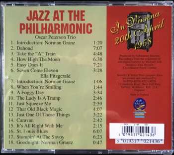 CD Ella Fitzgerald: Konzerthaussaal Vienna 20th Of April 1958 649096