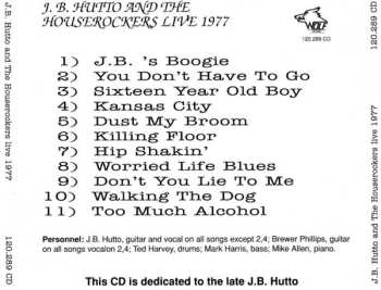 CD J.B. Hutto & The Houserockers: Live 1977 551264