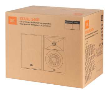 Audiotechnika JBL Stage 240B - 2-pásmové Regálové Reprosoustavy, 75 W Rms, 4,5" - bílá