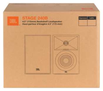 Audiotechnika JBL Stage 240B - 2-pásmové Regálové Reprosoustavy, 75 W Rms, 4,5" - bílá