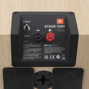 Audiotechnika JBL Stage 240H - 2-pásmové Dolby Atmos Modulové Reprosoustavy, 4,5" - Bílá