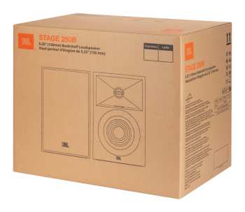 Audiotechnika JBL Stage 250B - 2-pásmové Regálové Reprosoustavy, 75 W Rms, 5,25" - černá