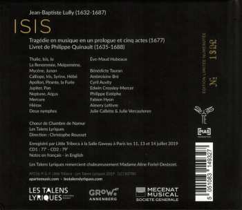 2CD Jean-Baptiste Lully: Isis LTD | NUM 107109