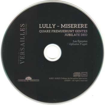 CD Jean-Baptiste Lully: Miserere · Quare Fremuerunt Gentes · Jubilate Deo (Grand Motets - Vol. 2) 579764