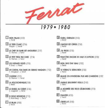 CD Jean Ferrat: Ferrat 1979-1980 148285