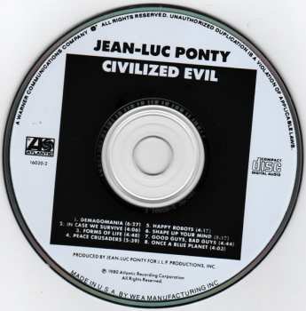 CD Jean-Luc Ponty: Civilized Evil 635161