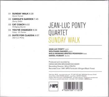 CD Jean-Luc Ponty: Sunday Walk 470115