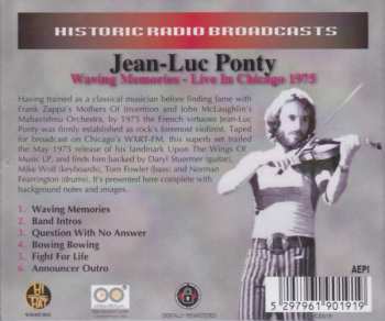 CD Jean-Luc Ponty: Waving Memories - Live In Chicago 1975 551777