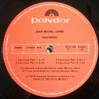 LP Jean-Michel Jarre: Equinoxe 612051